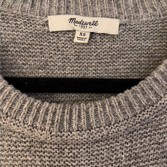 Madewell Women’s Light Gray Crewneck Sweater - Picture 2 of 4